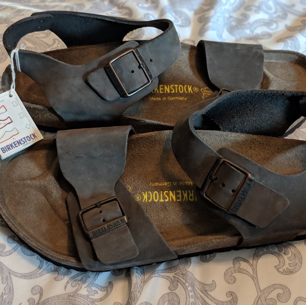 NWT Men's Birkenstock Milano sandals, size 13